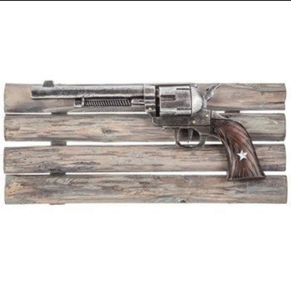 Western Pistol Plaque